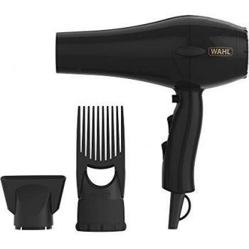 Secador de Pelo Wahl PowerPik 2 para Cabello Afro 1500 W con Boquilla Concentradora - Negro, Secador Anti-frizz y Tres Configuraciones de Calor