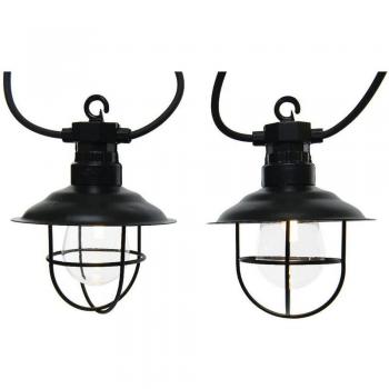 Guirnalda de Luces LED Lumineo - Cuerda de luces LED, 10 metros de longitud, 100 bombillas LED cálidas, resistente al agua, ideal para decoración interior y exterior