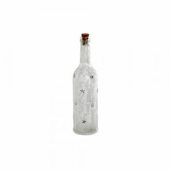 Botella LED Decorativa Estrella Cristal 30 x 7.5 cm