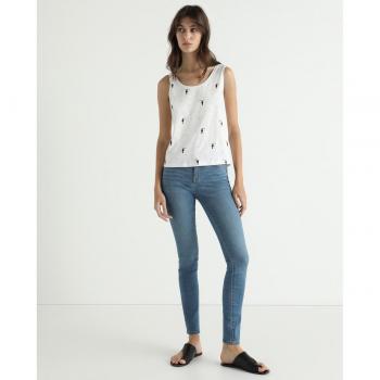 Pantalón vaquero Only Ana azul medio Skinny de mujer