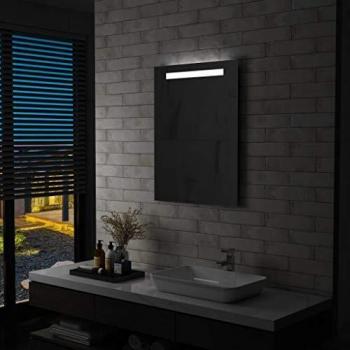 Espejo de pared de baño con LED 60 x 80 cm