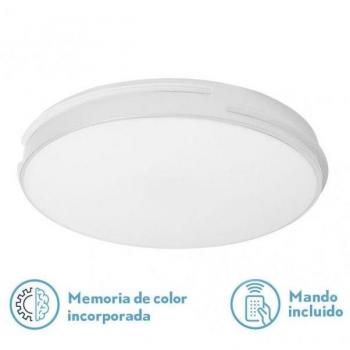 Plafón LED Riad 96w Blanco Regulable 3000-4000-6000k con Control Remoto