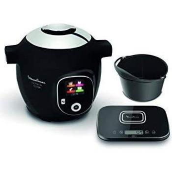 Multicooker Inteligente Moulinex Cookeo+ Connect 6L, 1600W, Cocción a Presión, Recetas Preprogramadas, Incluye Balancia y Molde