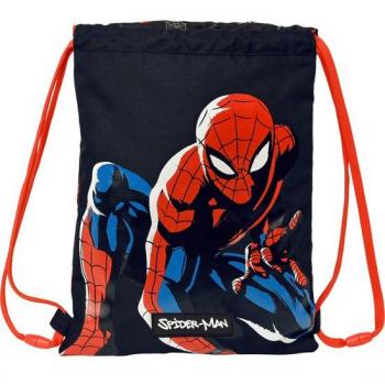 Saco Plano Junior Spider-Man Hero Marvel 34cm con Cuerdas - Safta 26x34x1cm