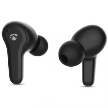 Auriculares Inalámbricos Híbridos Nedis con Cancelación de Ruido ANC/ENC, Bluetooth 5.3, Hasta 36 Horas de Reproducción, Estuche de Carga Inalámbrico y Mic
