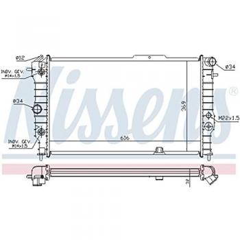 Radiador de refrigeración del motor NISSENS 630641