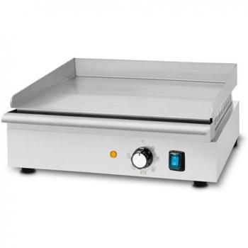 Plancha eléctrica Vertes 1700W acero inoxidable superficie lisa 40x26cm termostato 50-300°C