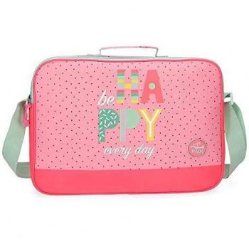 Movom Be Happy - Bolso Bandolera Escolar, 38 cm, Coral