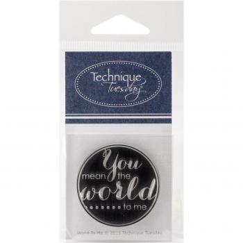 Technique - Sellos Transparentes para Manualidades, diseño de la técnica del Martes, 5 x 5,5 cm, acrílico, Multicolor