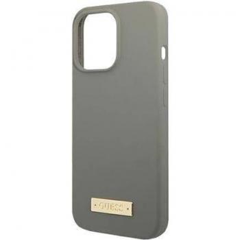 Funda Dura de Silicona con Logo MagSafe para iPhone 13 Pro - Gris, GUHMP13LSPLG
