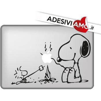Adhesivo Snoopy marshmallows monocolor para todos los modelos MacBook de Apple negro 13 Macbook Pro