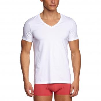 Hanro - Camiseta Interior Regular fit de Manga Corta para Hombre, Talla 50, Color Blanco