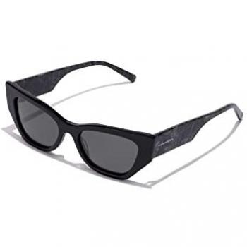 HAWKERS MANHATTAN Gafas de Sol Polarizadas para Hombre y Mujer, Color Granite Dark, Diseño Ojo de Gato
