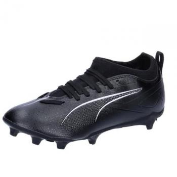 Botas de Fútbol Puma Ultra 5 Match FG/AG para Niños - Color Negro y Blanco - Talla 38.5