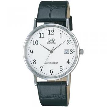 Reloj de Hombre Q&Q Moda Cuero Negro con Fecha Mod. BL04J304J