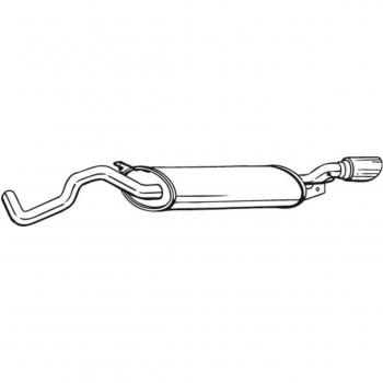 Silenciador trasero BOSAL 281-505 con piezas de montaje
