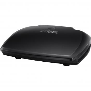 Parrilla Grande George Foreman de Acero Inoxidable para 10 Porciones 2400 W - Negra
