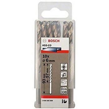 Bosch 2 608 585 889 - Pack de 10 brocas metálicas HSS-Co, DIN 338
