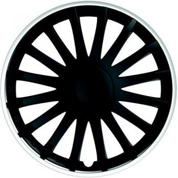 Tapacubos Monte Carlo 16'', paquete de 4, negro/blanco