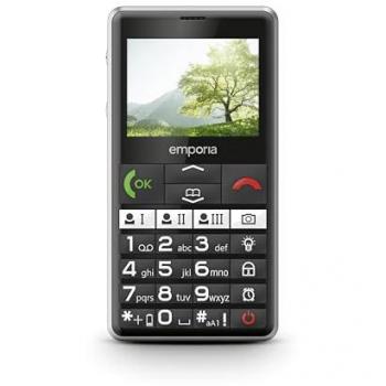 Teléfono para mayores Emporia PURE-LTE 4G, Pantalla 2.31, Cámara 2MP, Negro