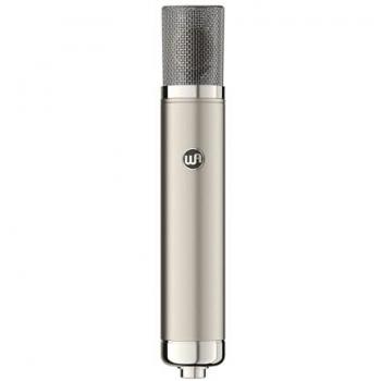 Micrófono condensador de tubo Warm Audio WA-CX12 con diafragma grande, patrón polar cardioide, respuesta de frecuencia de 20 Hz a 20 kHz, SPL máximo de 130 dB, construcción robusta y diseño