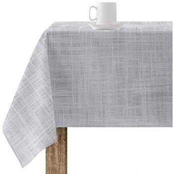 Mantel Resinado Antimanchas Modelo 0120-91 140x140 cm Tacto Algodón Elegante Made in Spain No Hule Sin Rigidez No Traspasan Líquidos
