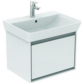 Mueble de baño Ideal Standard Connect Air 53,5x40,9x40 cm con 1 cajón en decoración pino claro/marrón mate