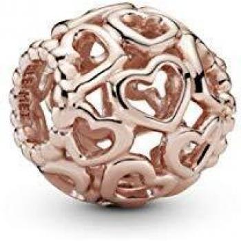 Pandora Rose Gold Openwork Hearts Charm