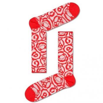 Calcetines Dressed Kai Estampado Eclipse Rojo y Rosa Talla 39-42 - Diseño Hip Unisex Adulto