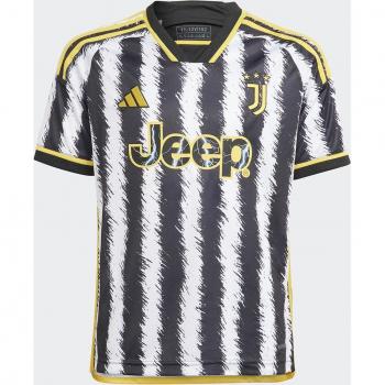 Juventus adidas Home Shirt 2023-24 - Kids, Type: Jersey, Characteristics: Short Sleeve, Colour: Black/White, Size: 7-8 Years (26-28, 71cm)