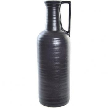 Jarrón porcelana negro mate 13x13x40 cm