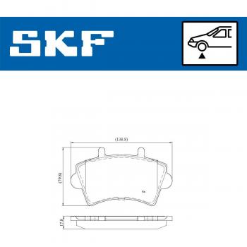 Pastillas de freno SKF VKBP 80084