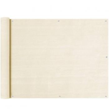 Toldo para balcón HDPE crema 90x300 cm