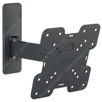 Soporte de Pared Giratorio y Basculante para TV de 19 a 43 pulgadas, Modelo TVM 1225, Color Negro