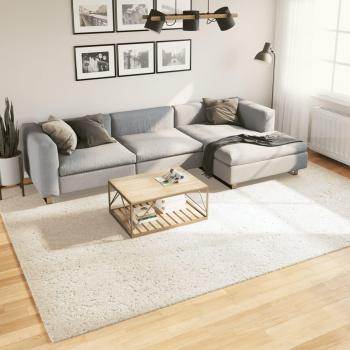 Alfombra larga brillante efecto crema 240x340 cm