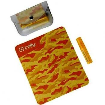 Kit de Limpieza Celly para Pantallas de Dispositivos Electrónicos, 5ml, con Estuche Color Amarillo