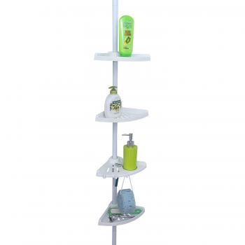 Tatkraft Mate Estante de Esquina Telescópica para Ducha y Baño 26.5X17X110-255H cm