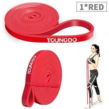 YOUNGDO Bandas de Resistencia Cintas Elásticas Fitness para Musculación, Yoga, Crossfit, Entrenamiento de Fuerza, Pilates, Fisioterapia Material de Látex