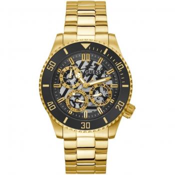 Reloj de hombre Guess Axle GW0488G2 de acero y correa dorada