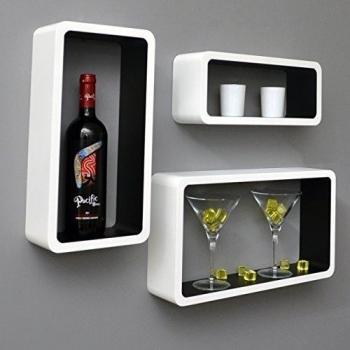 ts-ideen - Juego de estantes rectangulares de pared