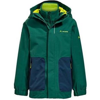 VAUDE Kids Campfire 3in1 Jacket IV Chaqueta, Unisex niños, fir Forest, 158/164