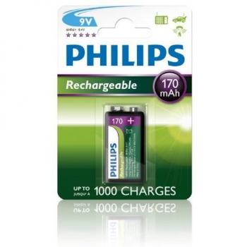 Batería Recargable 9V NiMH 170mAh Philips