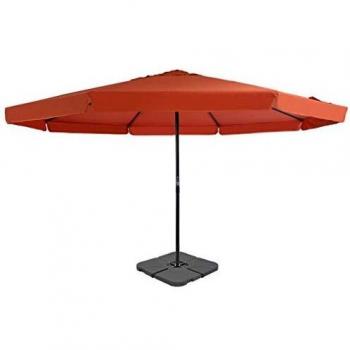 vidaXL Garden Parasol with Portable Base Terracotta
