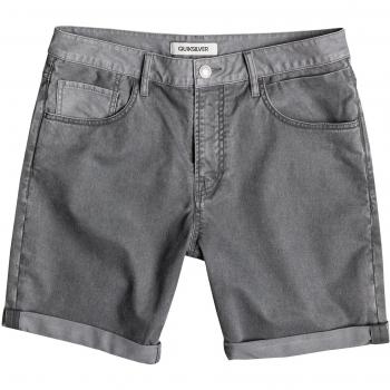 Quiksilver Kracker contra Ted Pantalones Cortos, hombre, Kracker Contrasted Shorts, negro, 36