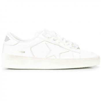 Golden Goose Women's Stardan Optic White Leather Low Top Sneakers - Size 35 EU / 5 US