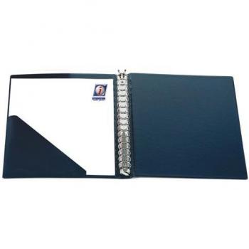 Carpeta Iberplas de PVC Escolar Formato Folio con 16 Anillas de 25mm en Color Negro