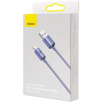 Cable Baseus Lightning Crystal Shine 2M Morado