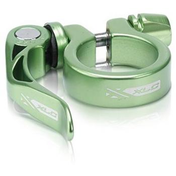 XLC Abrazadera Sillín PC-L04 Aluminio Cierre rápido 31.6 mm, Unisex Adulto, Verde-Verde, 31.6mm