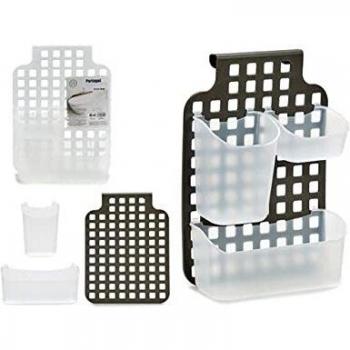 BigBuy Home Jabonera, Multicolor, 9.5 x 38 x 28.5 cm