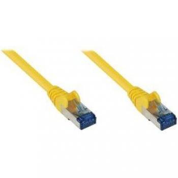 Cable de red S/FTP Cat. 6a PiMF halógeno libre 500MHz amarillo 7,5m Good Connections®